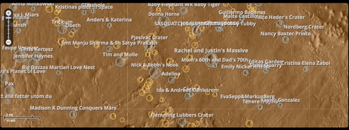 Uwingu Mars map
